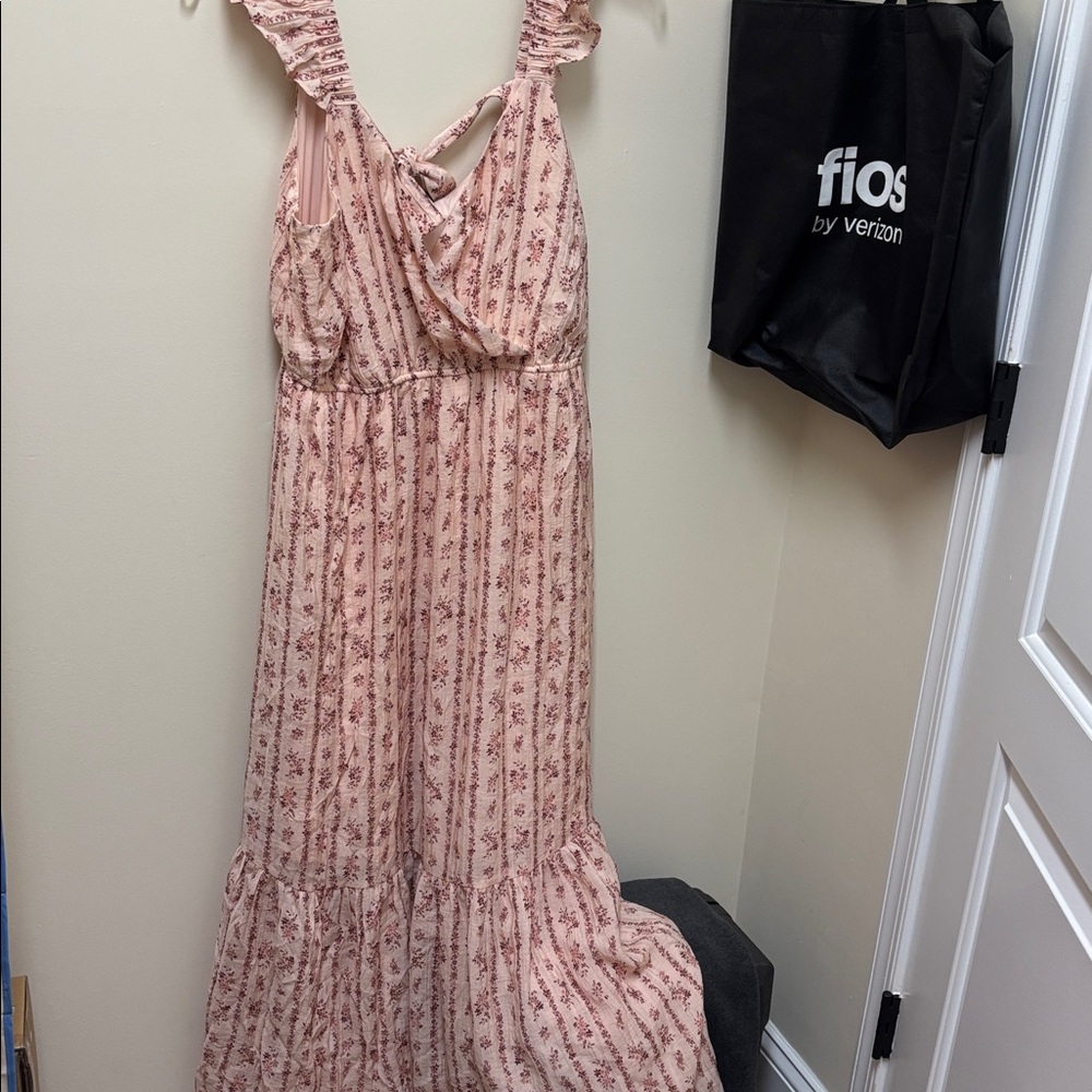 Torrid Pink Floral Maxi Dress